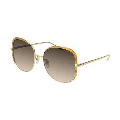 Kính Mát Gucci Rectangular Ladies Sunglasses GG0400S 002 58